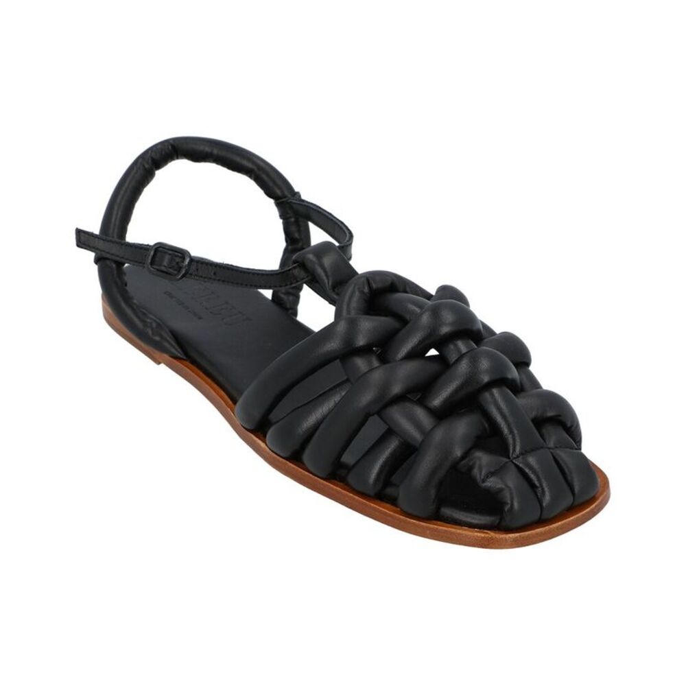 Hereu Cabersa Leather Sandal, Black